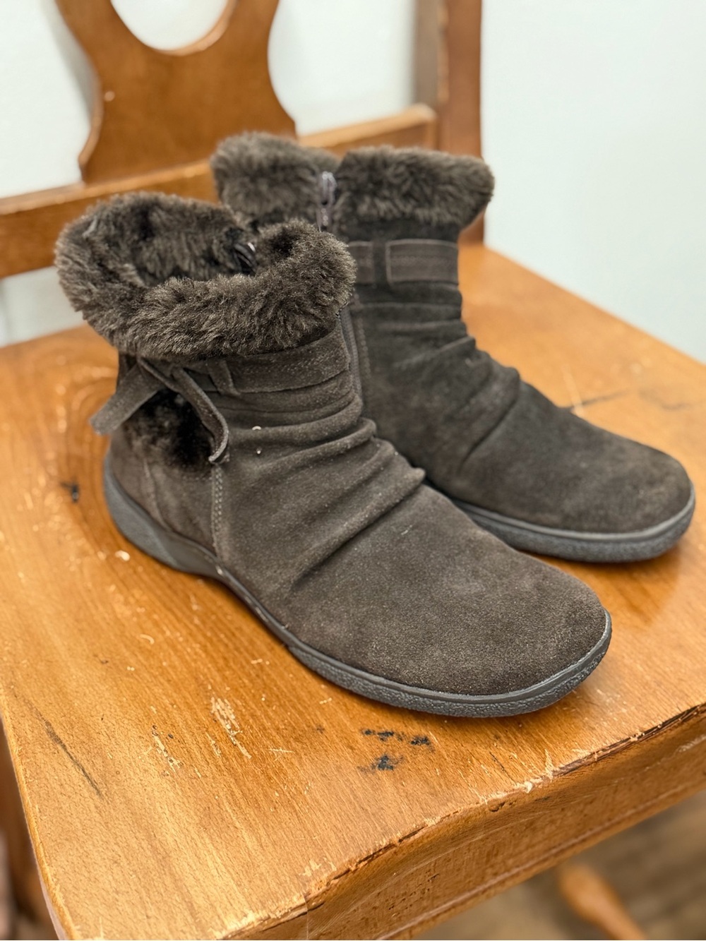 BareTraps Brown Suede Ankle Boots
